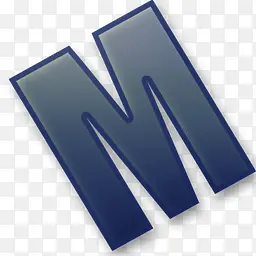渐变蓝色M字母图标素材PNG图片素材下载_图片编号qdxwrewv-免抠素材网