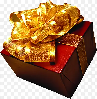金色丝带礼盒圣诞