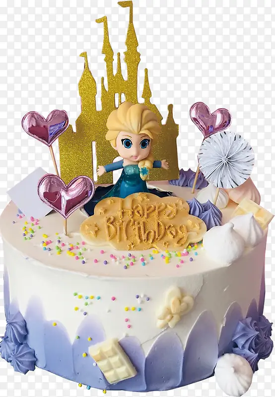 唯美可爱公主生日蛋糕