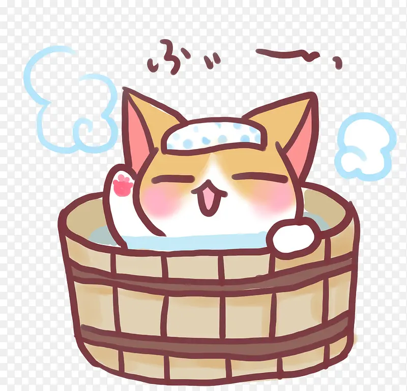 泡澡的猫