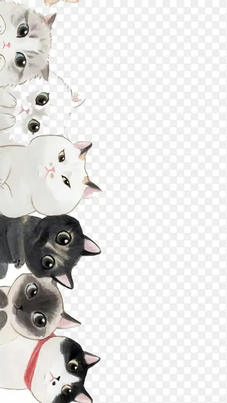 水彩小猫