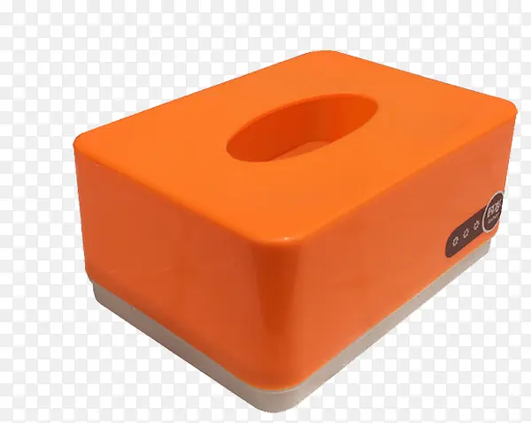 橙色纸巾盒