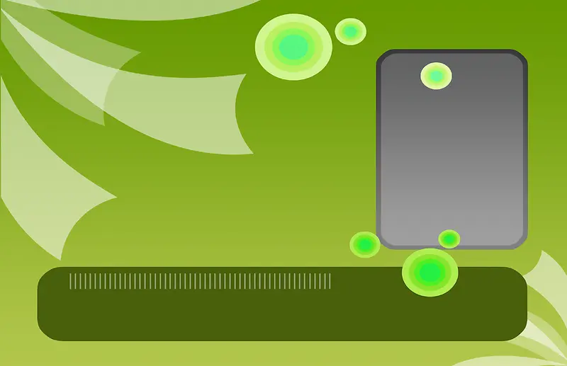 绿色清新漂浮气泡展板
