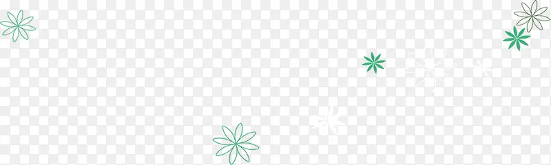 绿色清新设计花朵韩式