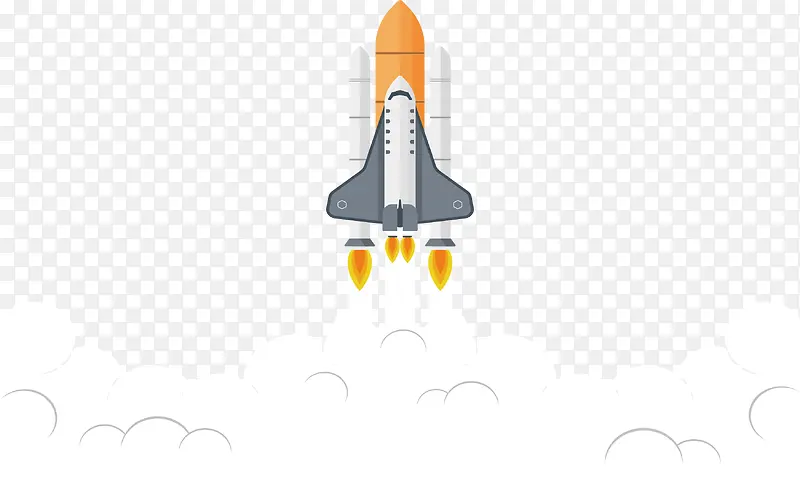 太空飞船启动升天