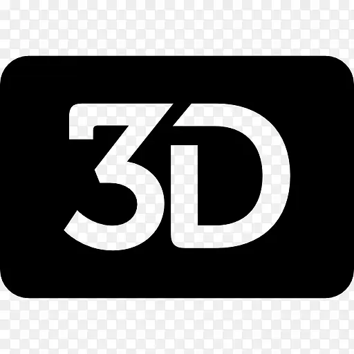 3D电影符号界面图标