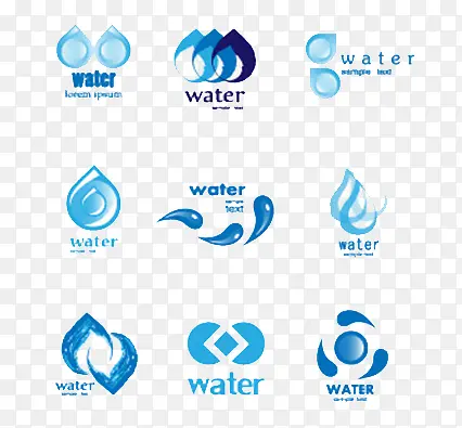 饮用水公司Logo素材