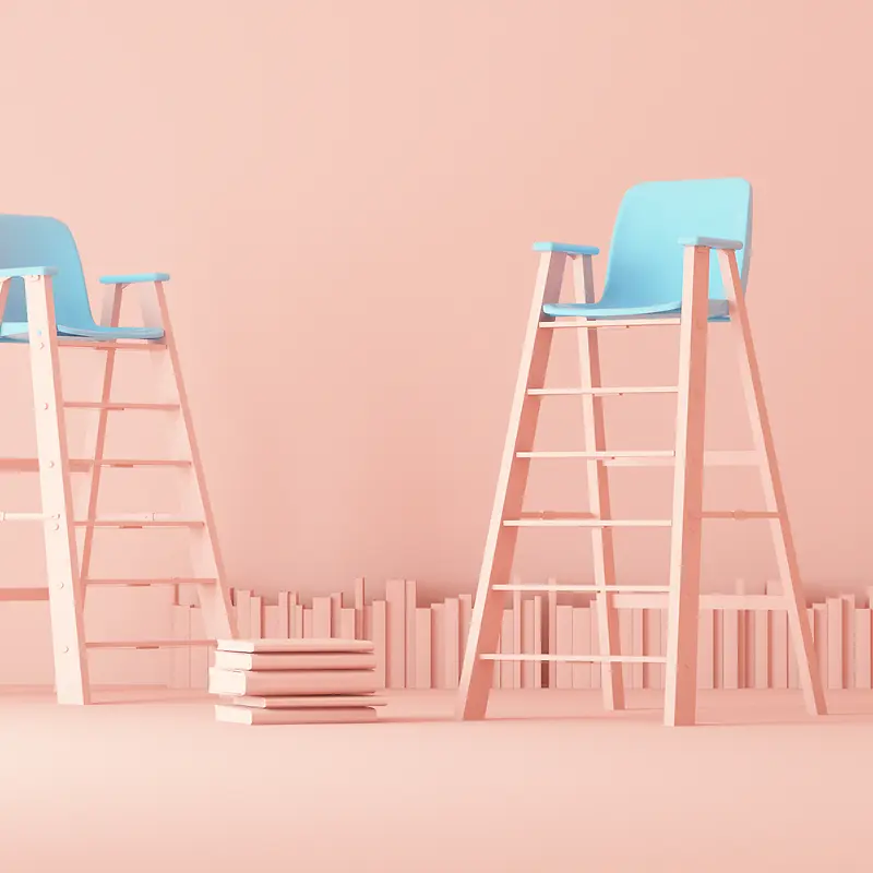 粉色高脚凳书籍海报背景