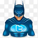 蝙蝠侠电影人物社交媒体图标