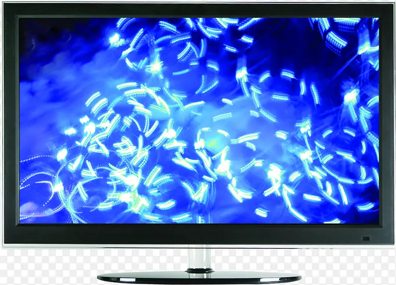 蓝色漂浮装饰电视