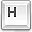 大写字母H按键 icon