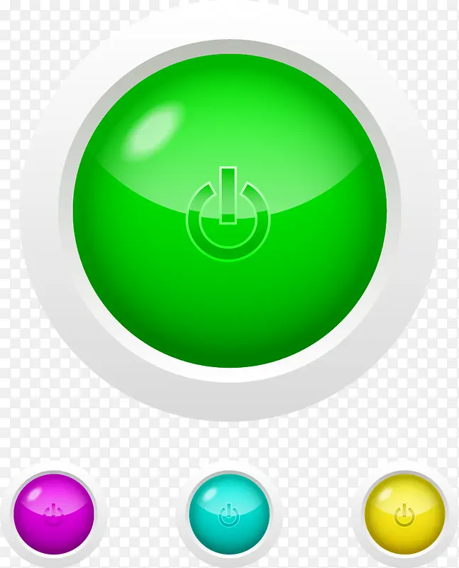 矢量绿色按钮