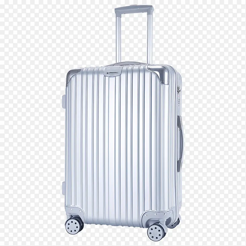 银色镁合金行李箱