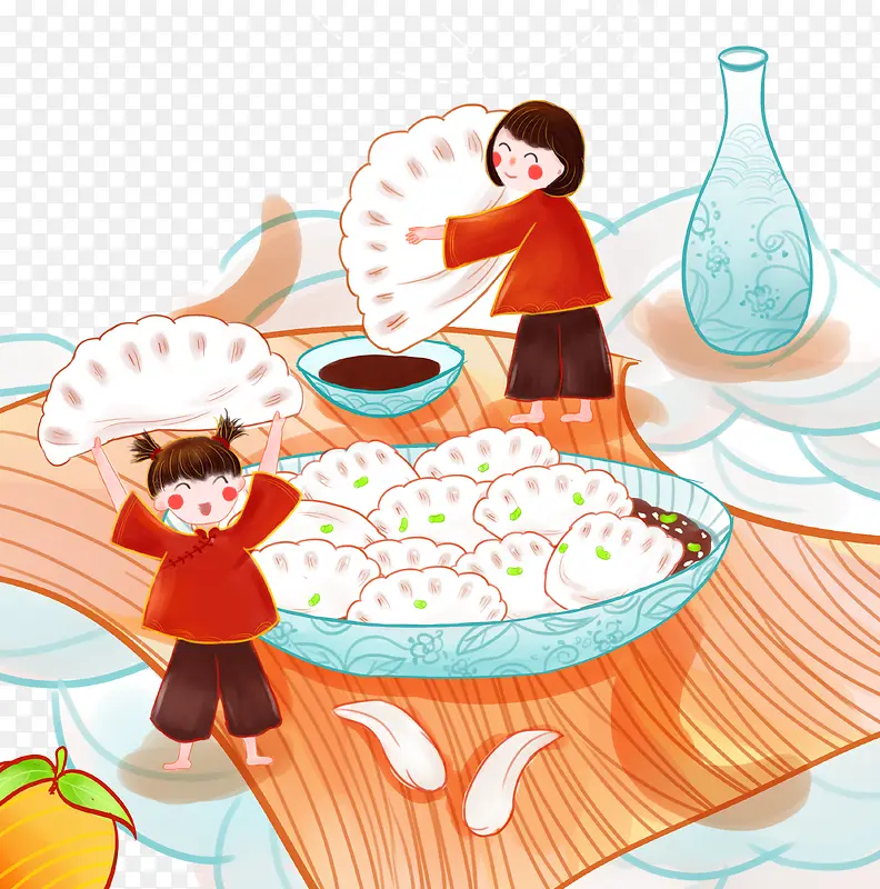 欢乐冬至吃水饺