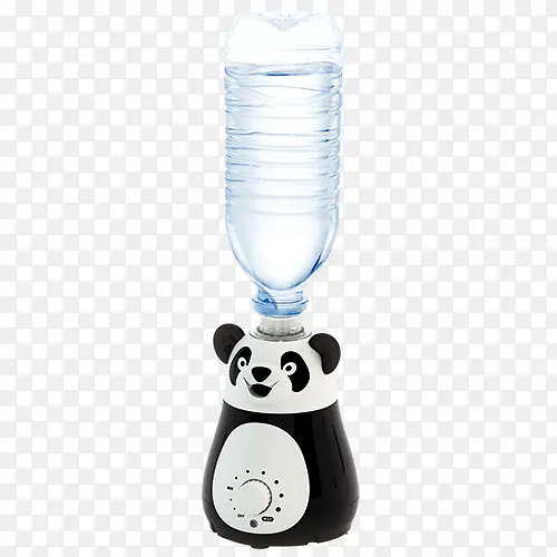 熊猫顶着瓶水
