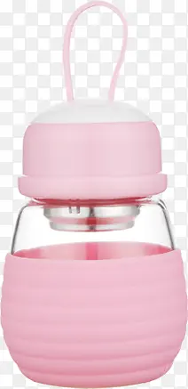 手绘粉色女孩水瓶