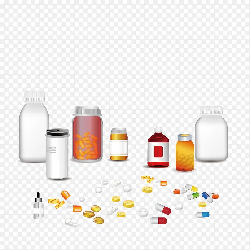 药品和药瓶