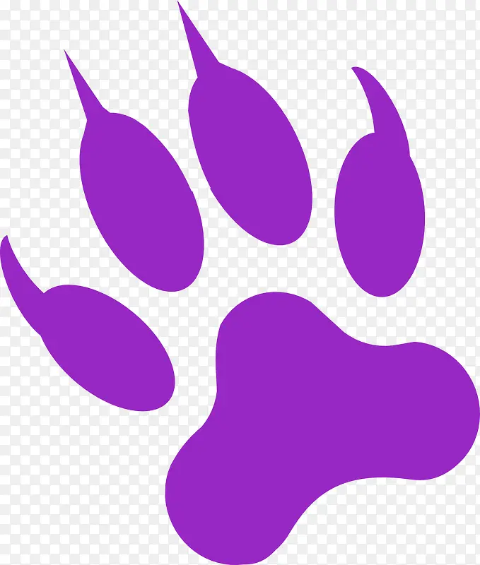 梦幻紫色猫爪