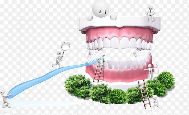 清洁牙齿健康