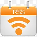 RSS挂历正方体标志图标