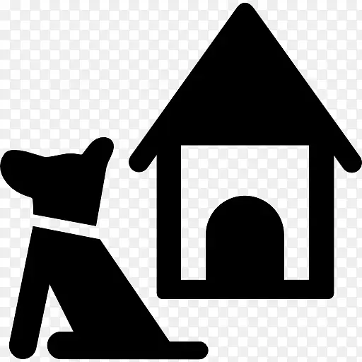 狗和宠物的房子图标