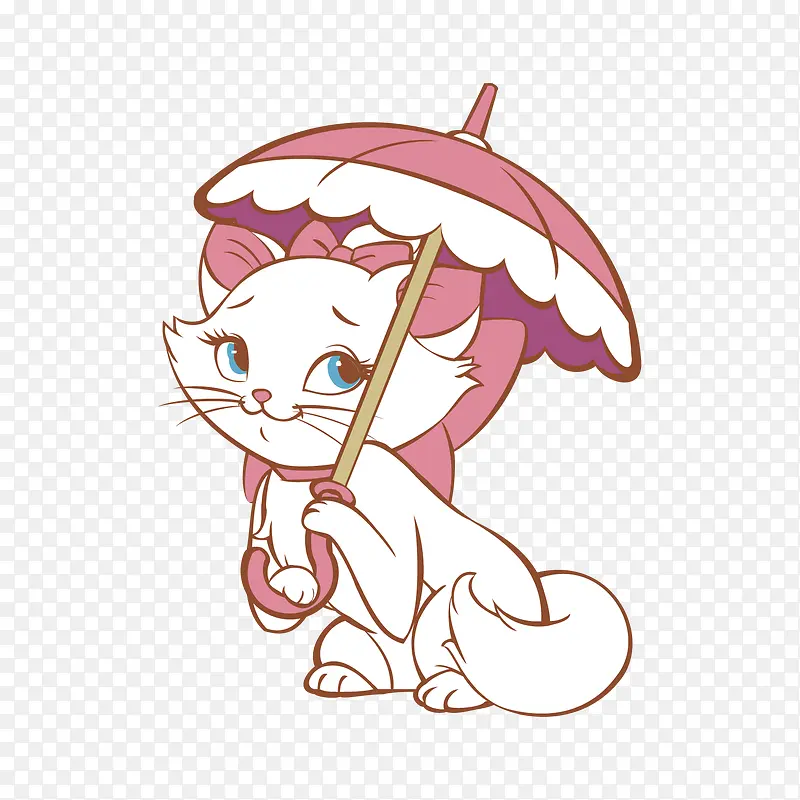 打伞猫咪