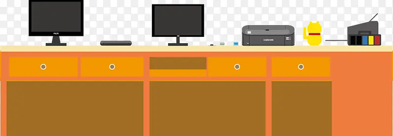 公司办公桌面