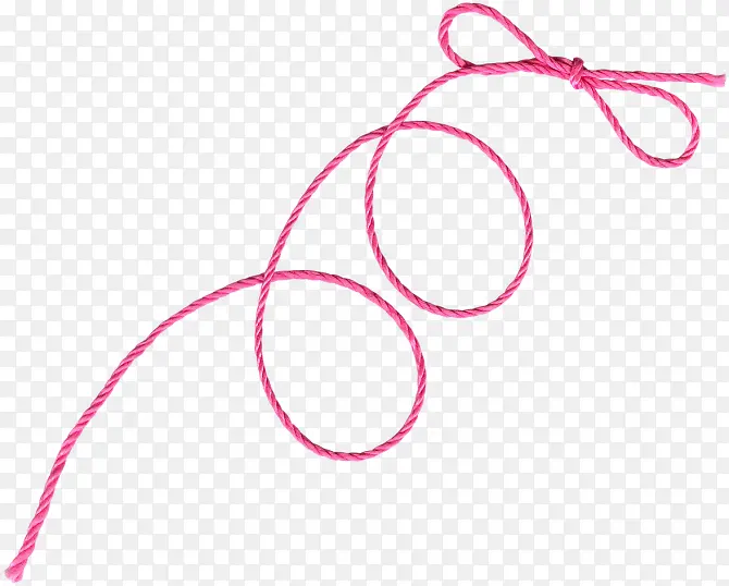 绳子粉红绳子漂浮装饰