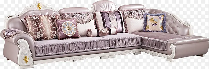 紫色色梦幻沙发海报