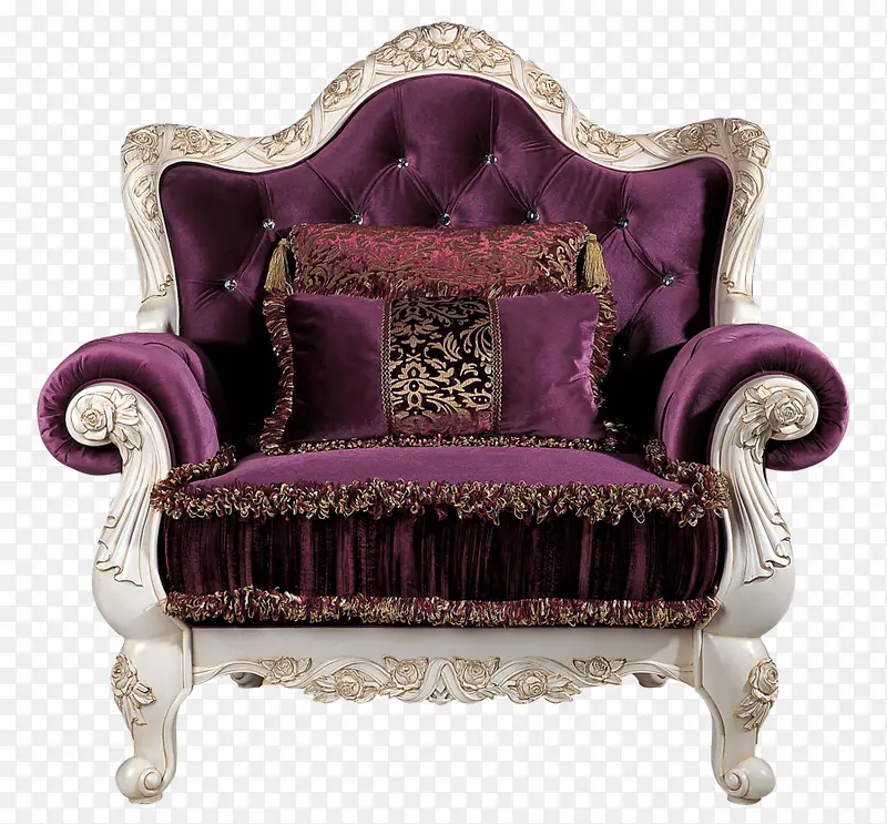 紫色沙发图片