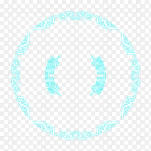 蓝色圆环花纹