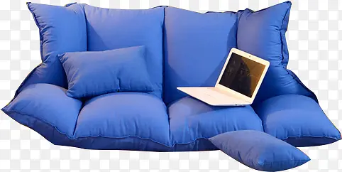 蓝色沙发样式宣传海报
