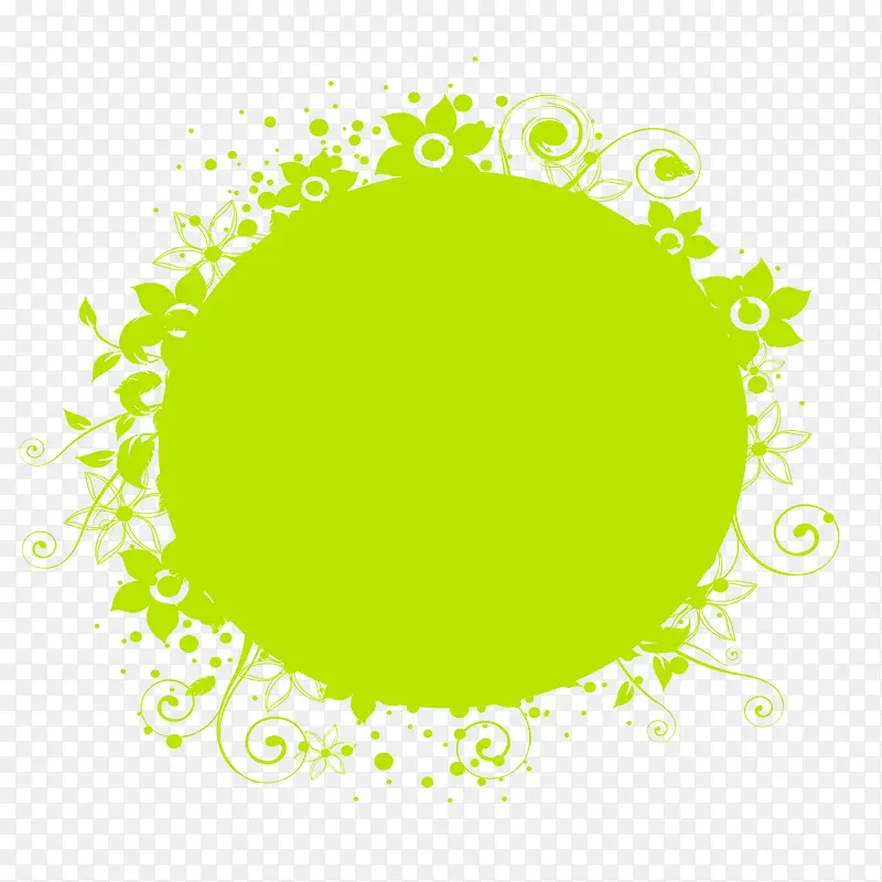 绿色圆圈素材