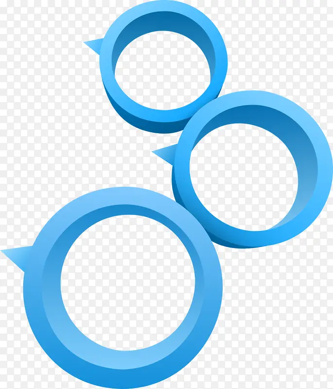 蓝色圆环