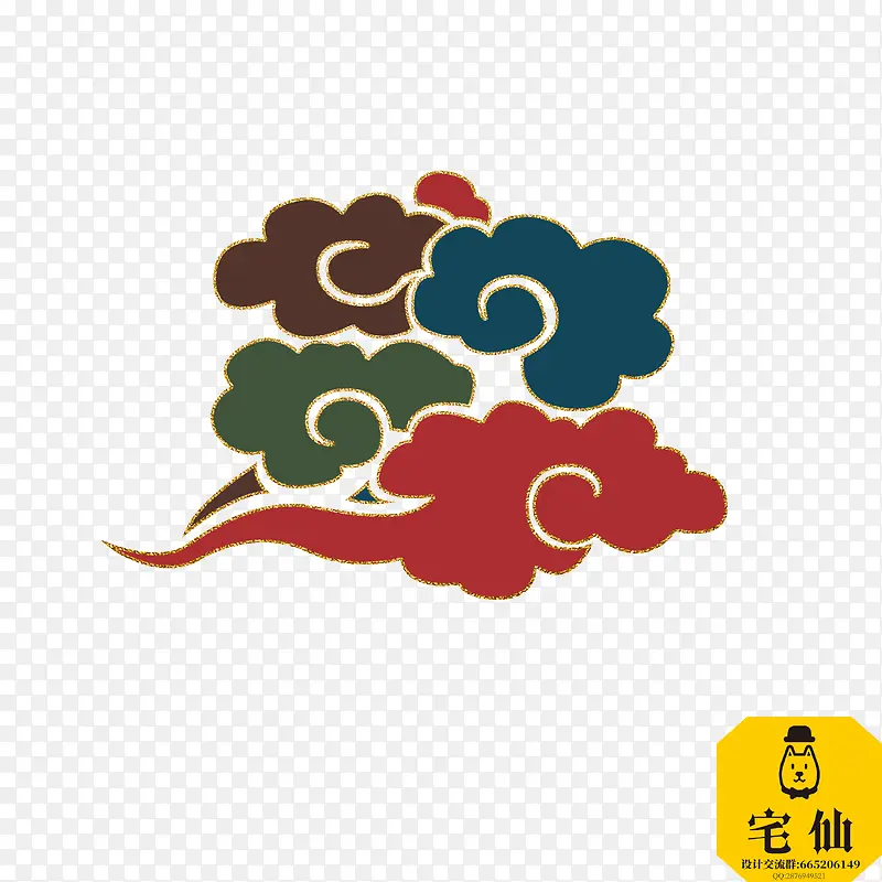 古典花纹 中国风 云纹
