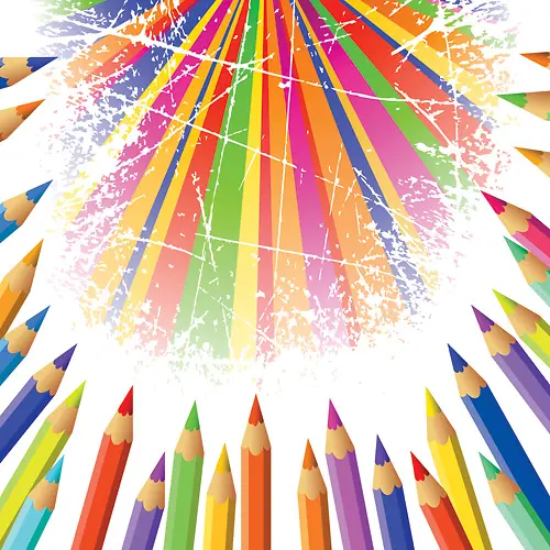 彩色 铅笔 图标 组合7