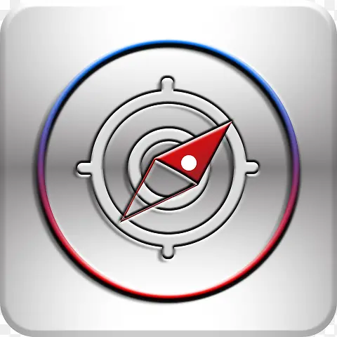 图标 立体感 指南针 logo