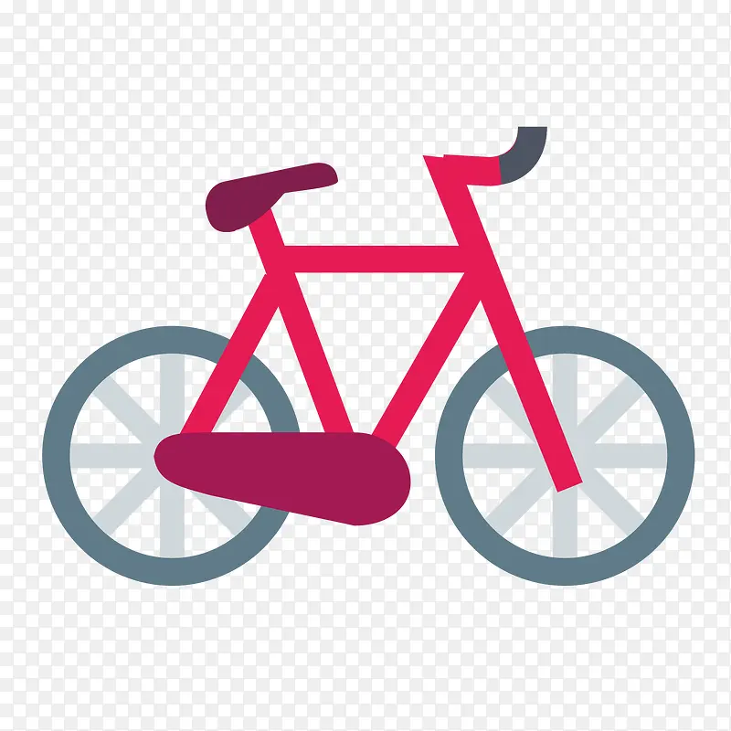 卡通 自行车 图标