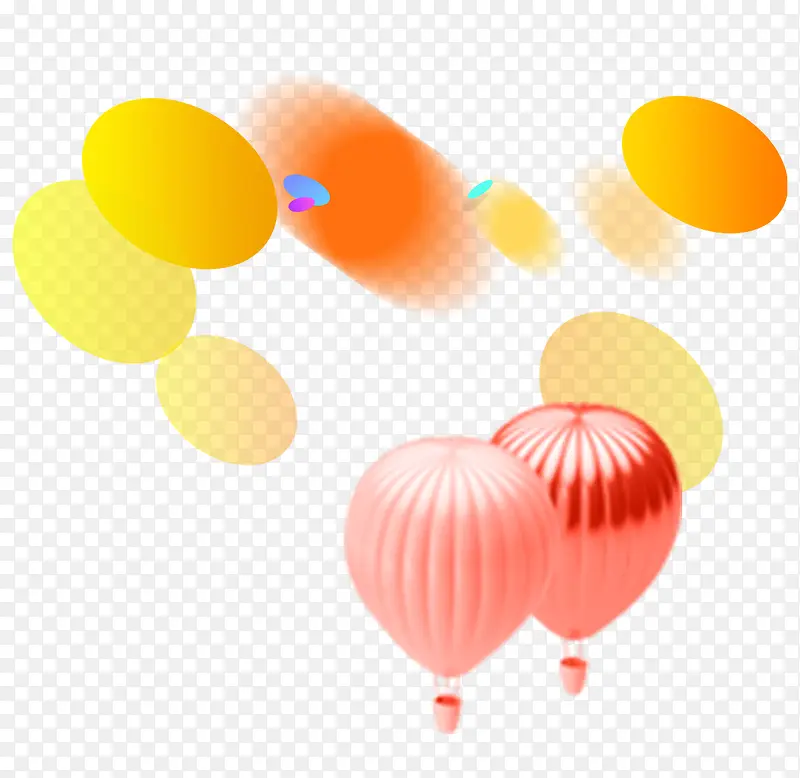 立体热气球元素