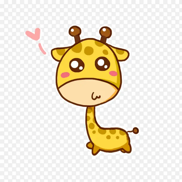鹿长颈鹿黄色长颈鹿