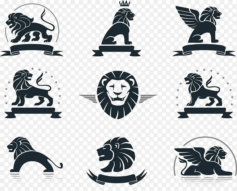 狮子图案图标