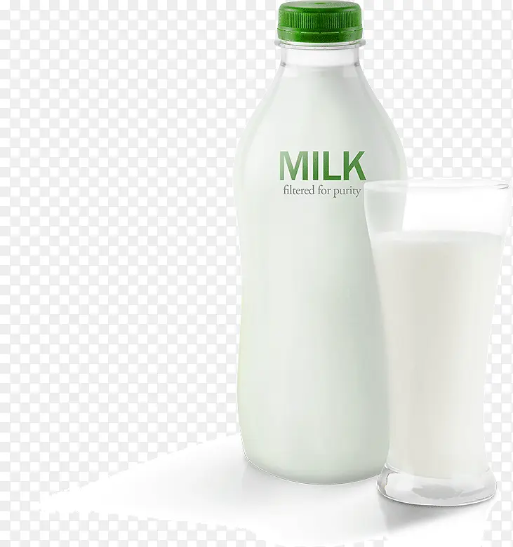 牛奶瓶奶杯实拍