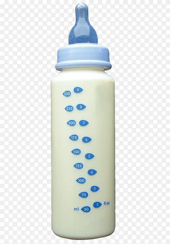 蓝色奶嘴奶瓶素材
