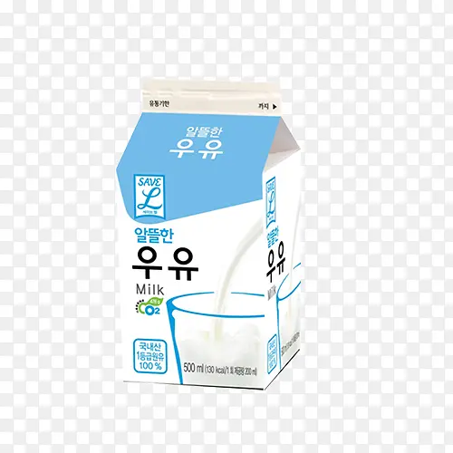 白蓝色包装韩式酸奶