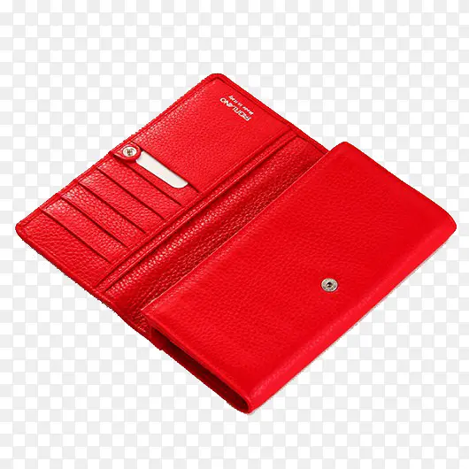 红色装卡钱包