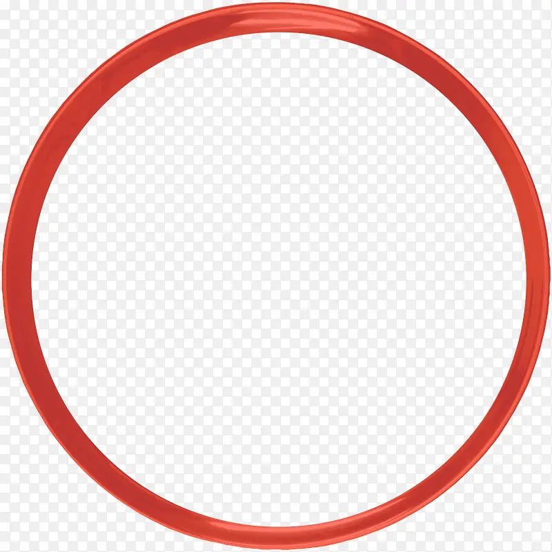 红色创意圆环
