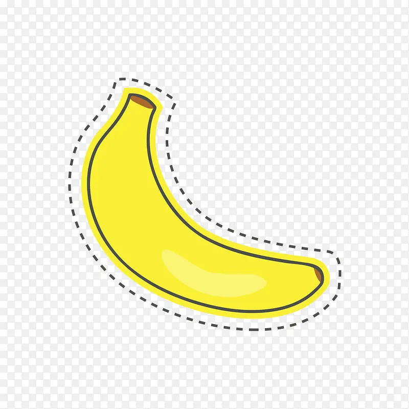 黄色香蕉标贴