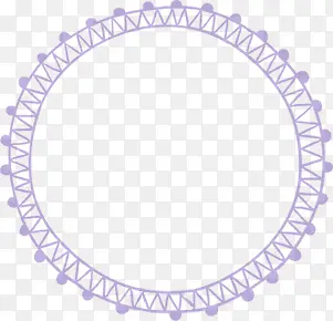 紫色唯美手绘圆环
