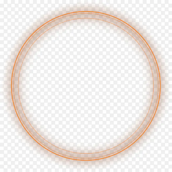 橙色边框圆环
