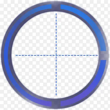蓝色环形圆环